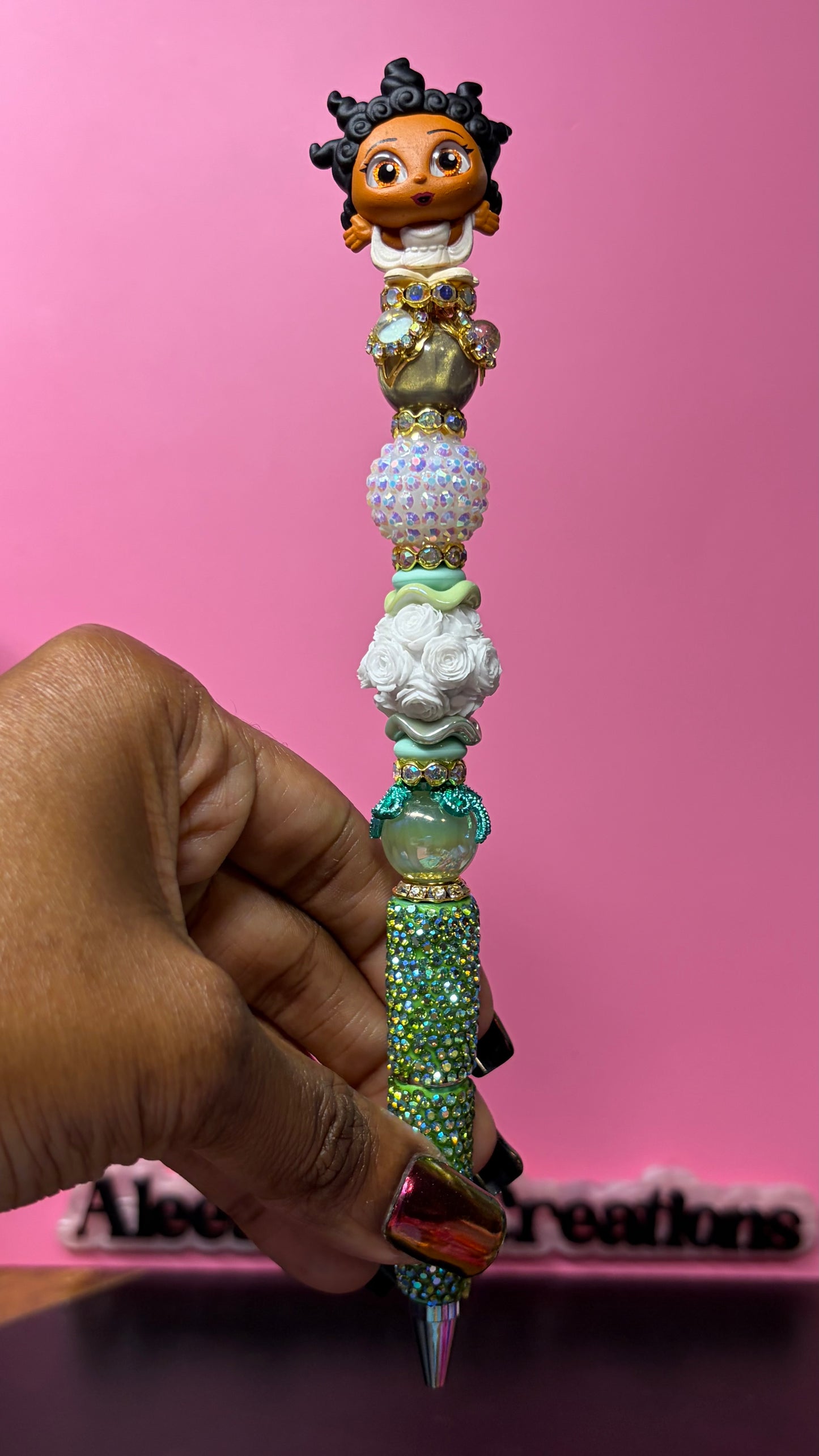 Muse-Inspired Beaded Rhinestone Pen