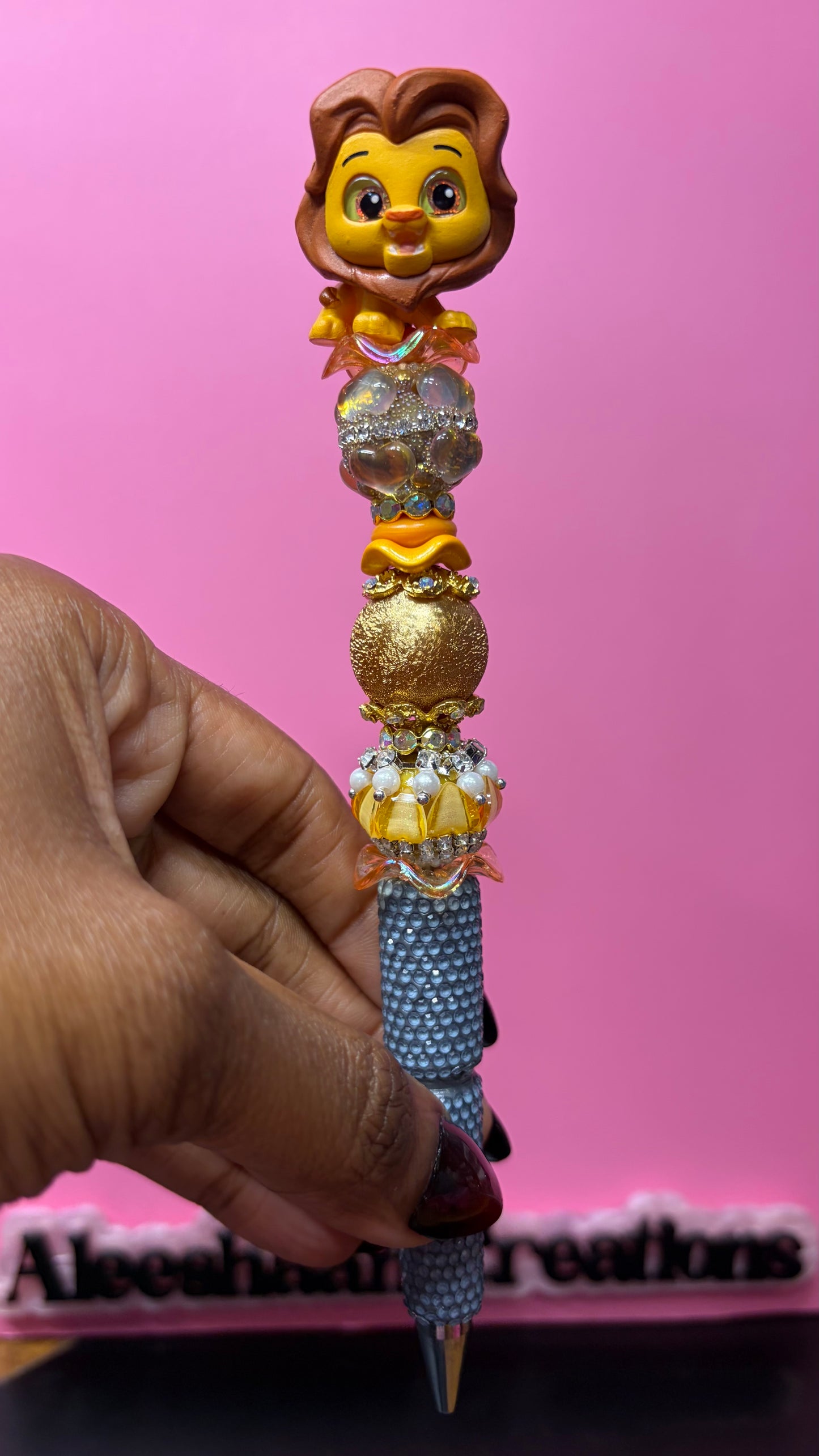 Lion Rhinestone Pens