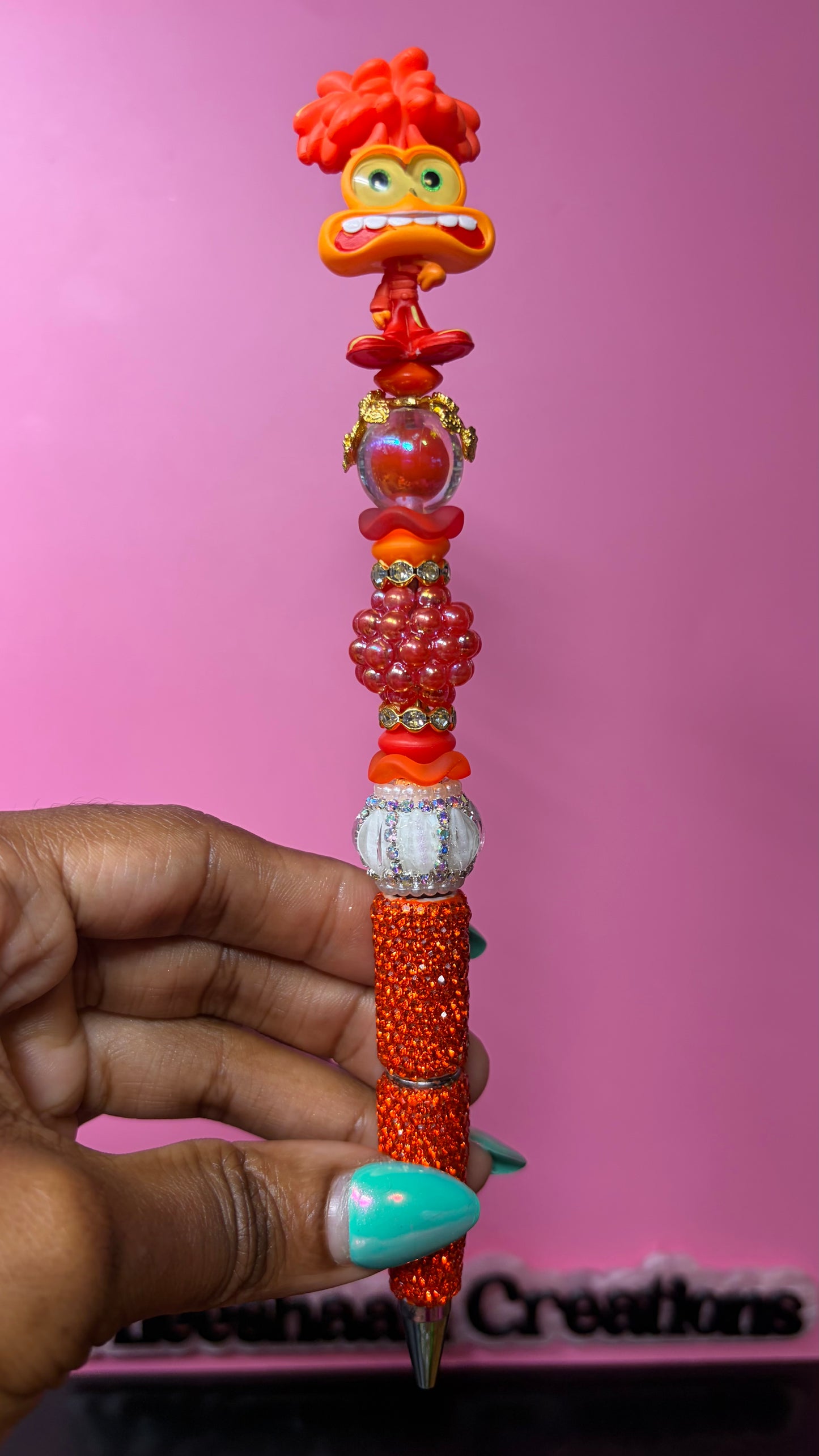 Anxious Emotion Inspired Beaded Rhinestone Pen