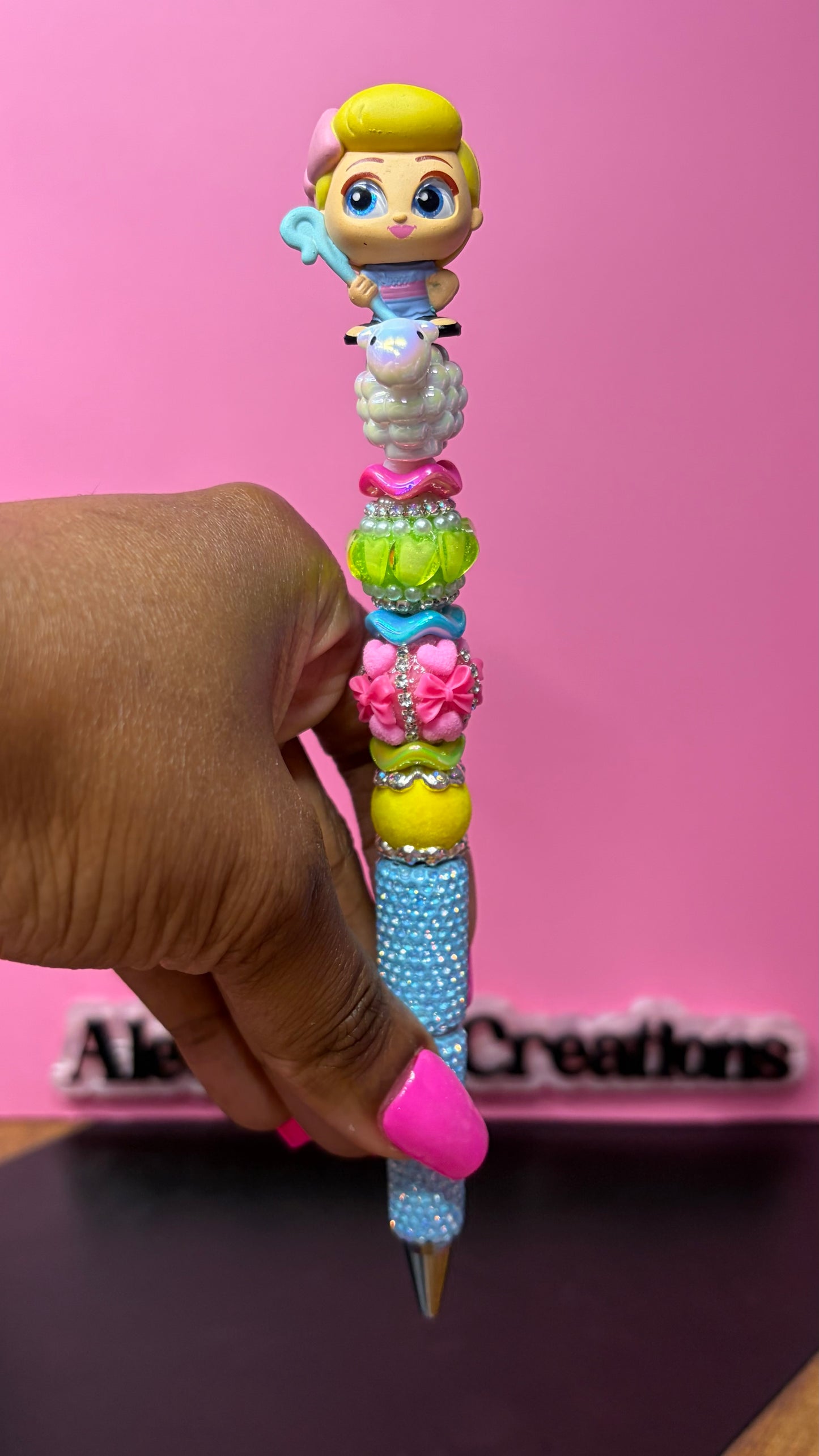 Shepherd Girl Decorative Rhinestone Pens