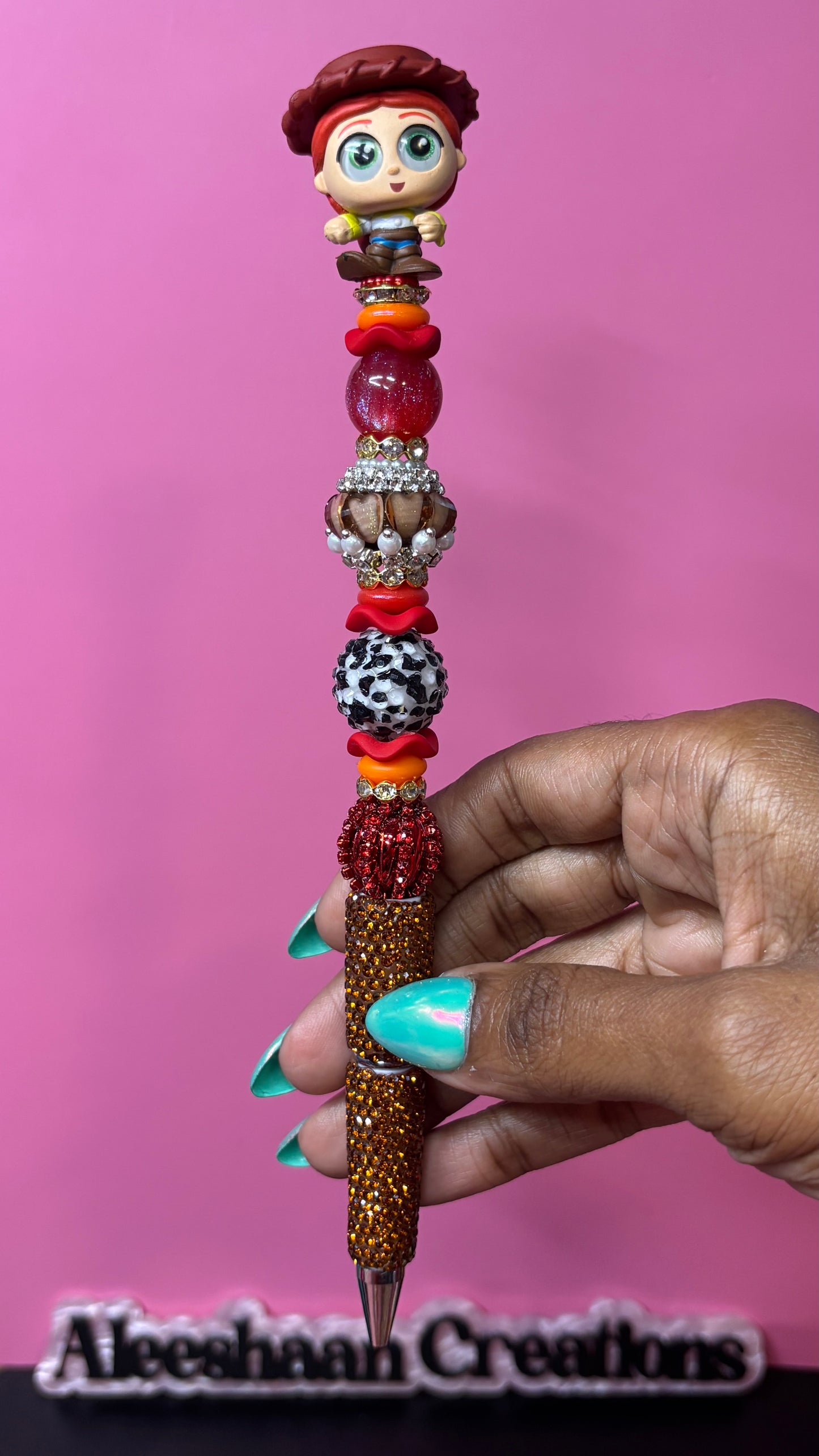 Cowgirl Inspired Beaded Rhinestone Pen