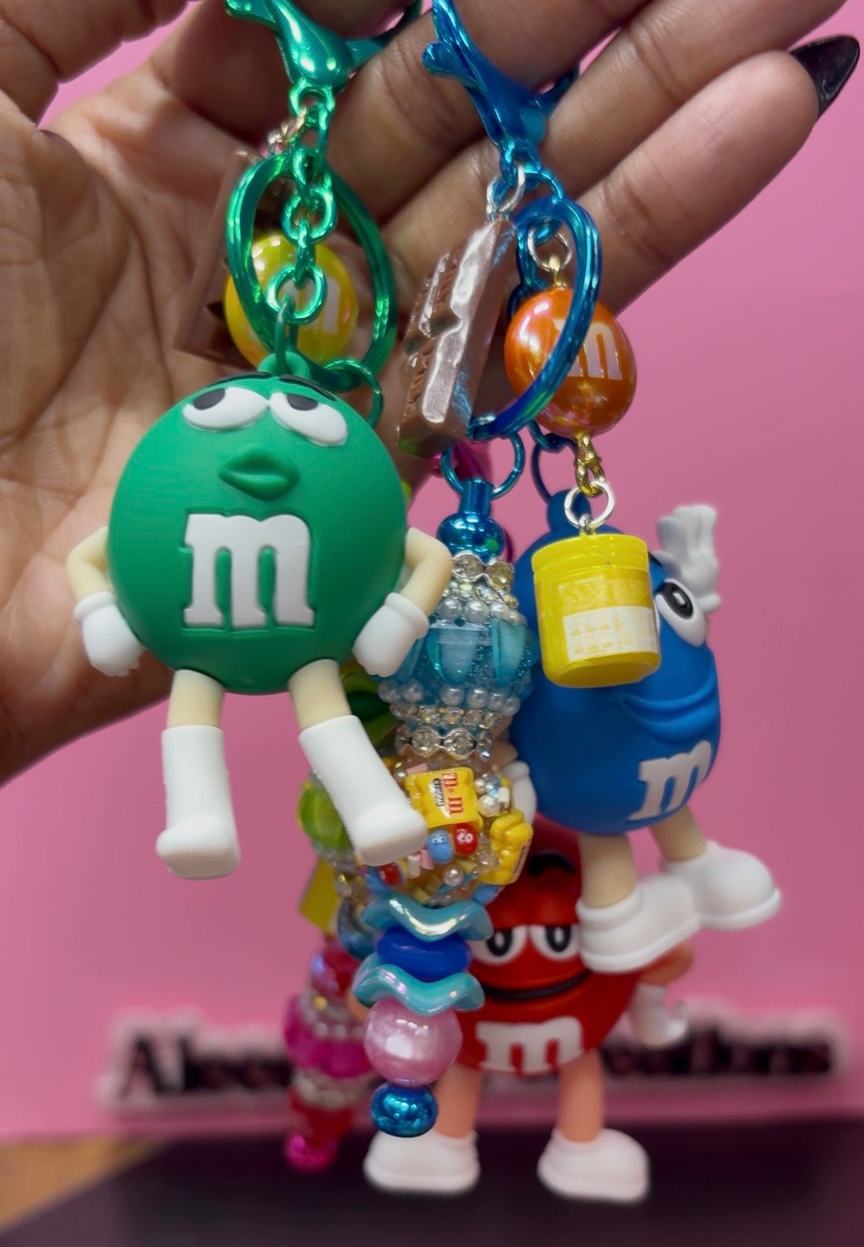 Candy Character Beaded Keychains