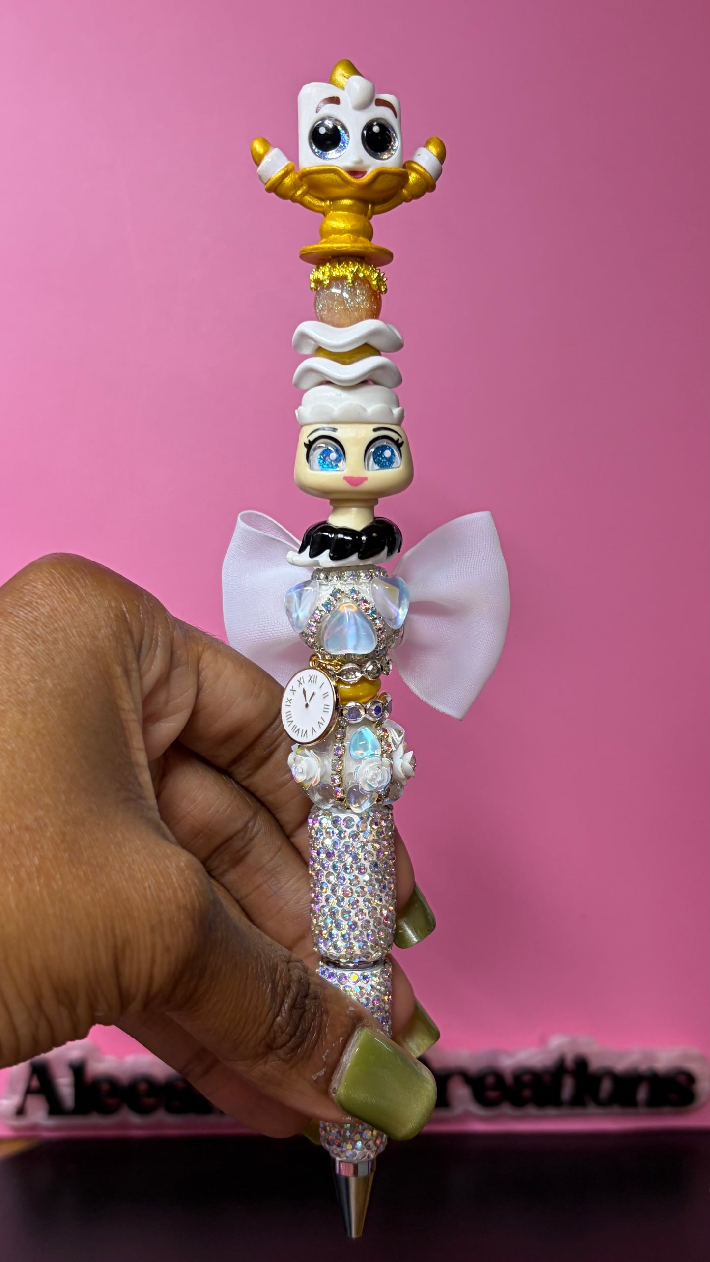 Enchanted Castle Character Beaded Rhinestone Pen