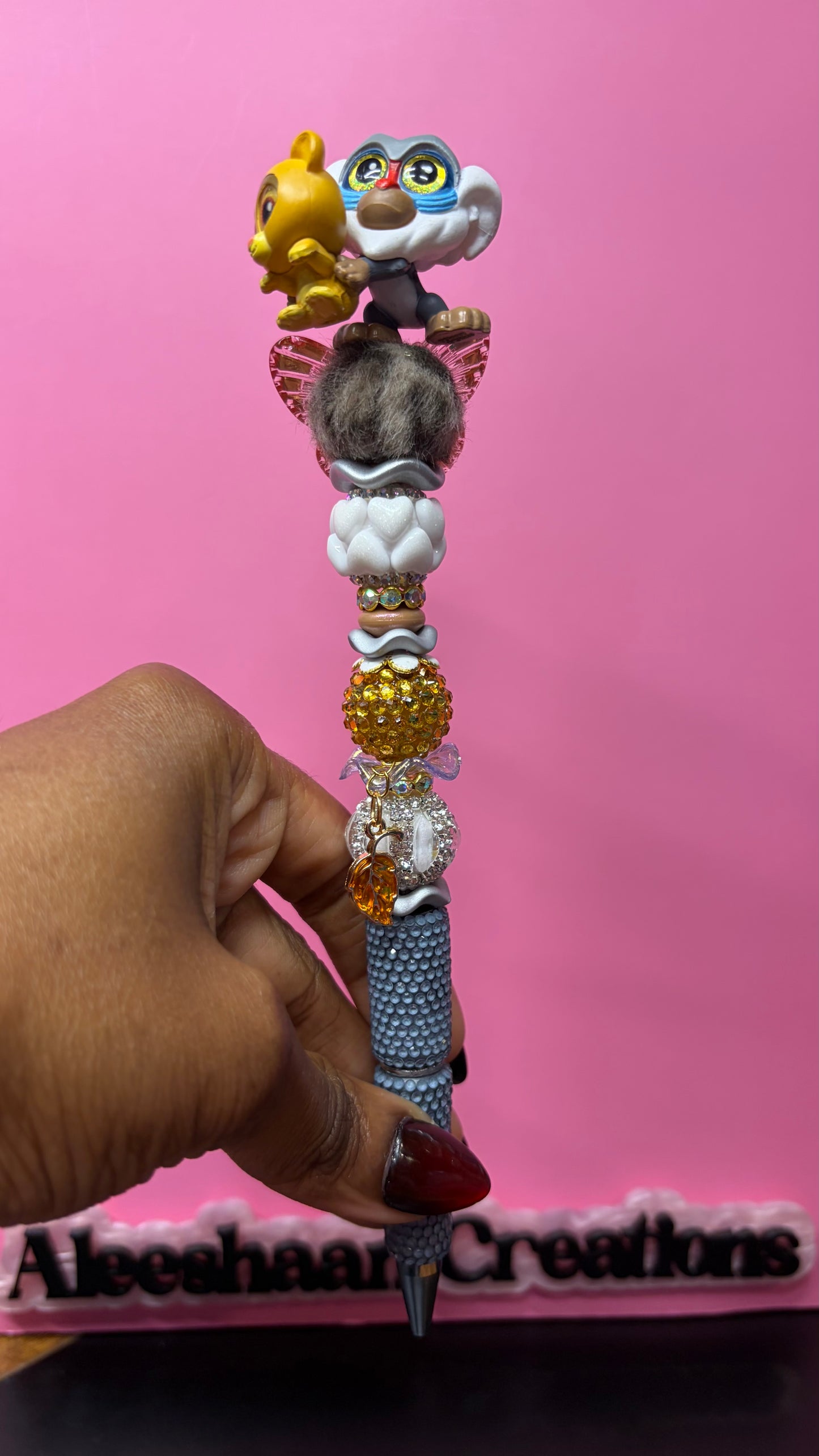 Lion Rhinestone Pens