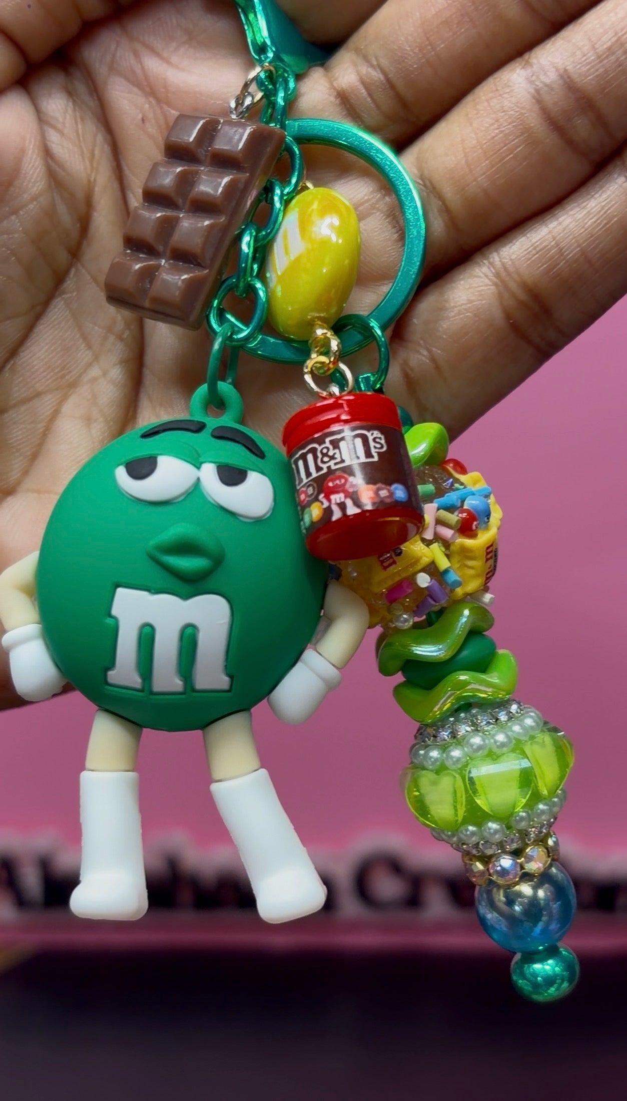 Candy Character Beaded Keychains
