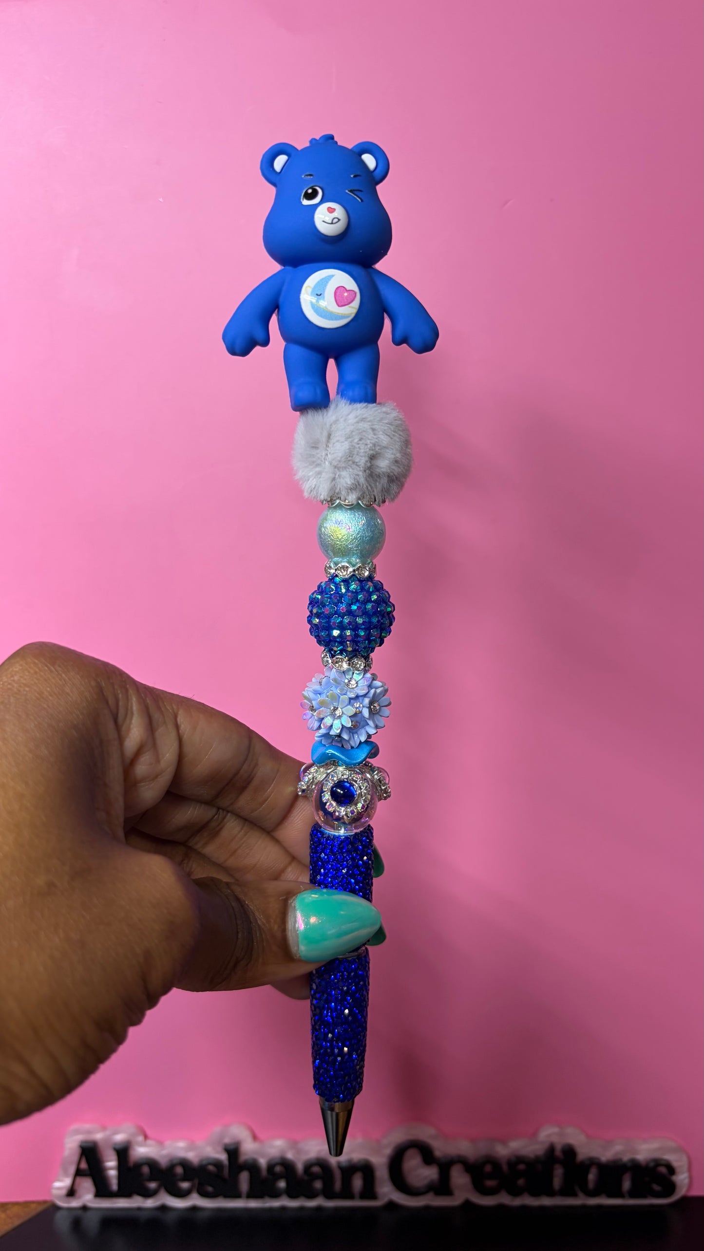 Rainbow Bear Beaded Rhinestone Pens