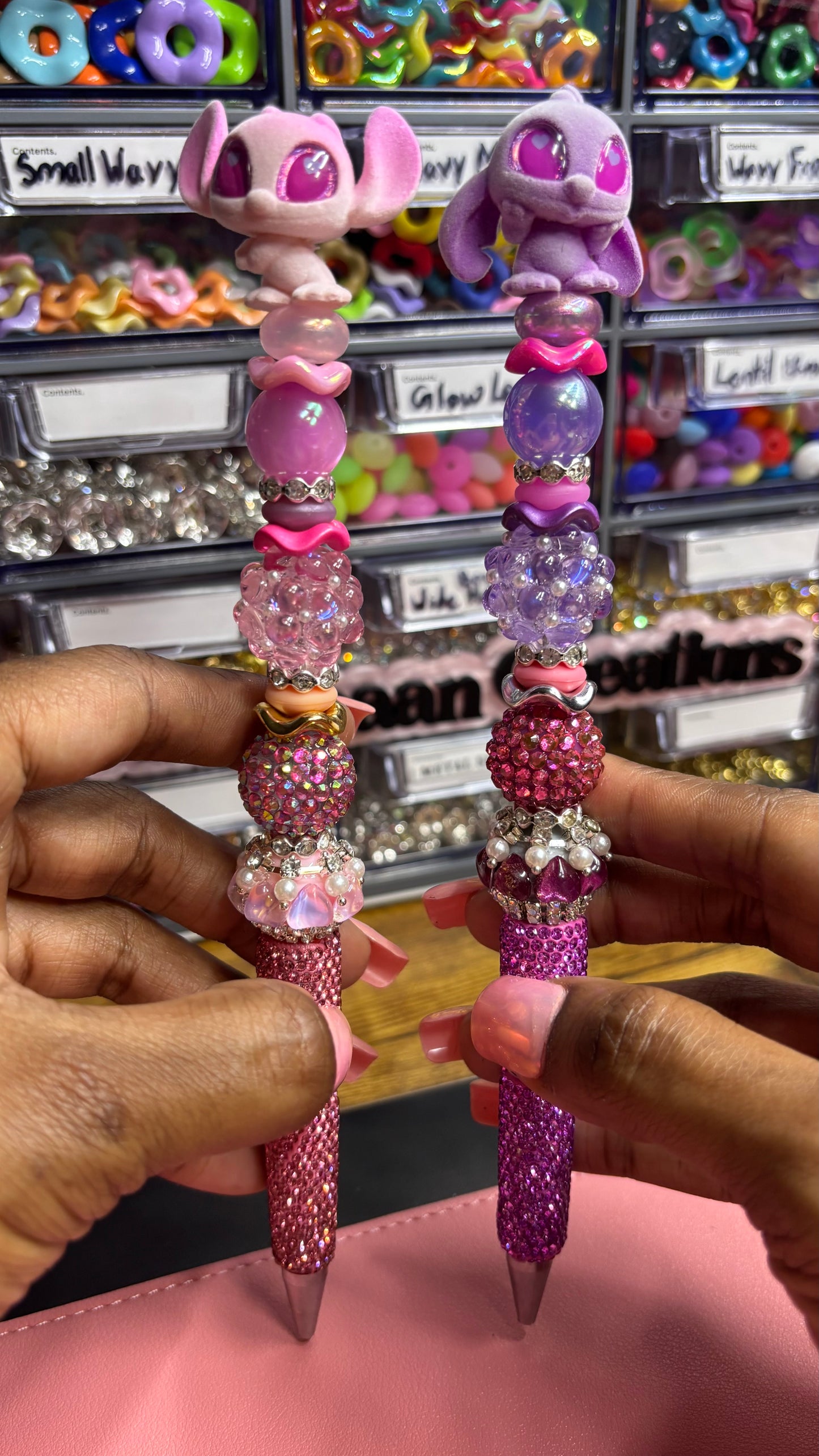 Character Beaded Rhinestone Pen