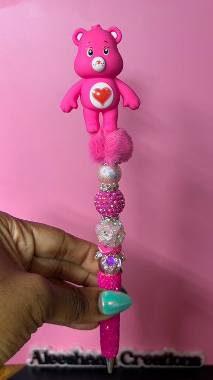 Rainbow Bear Beaded Rhinestone Pens