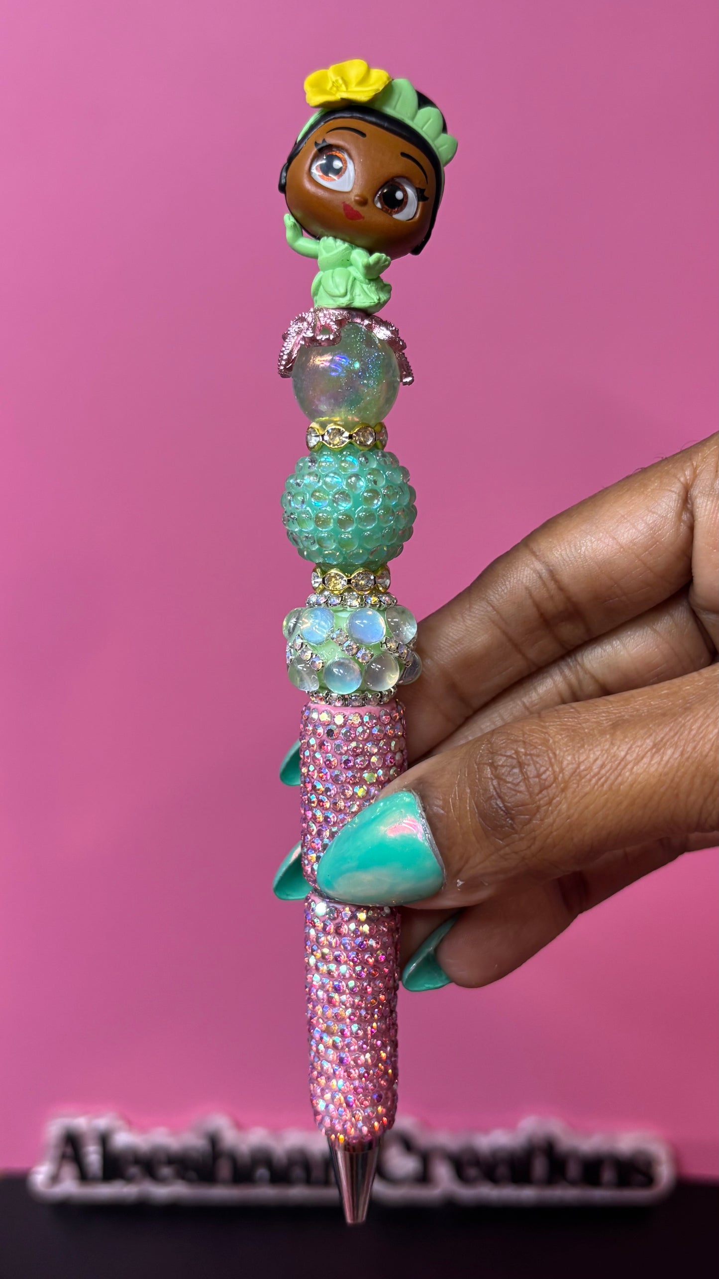 Princess Inspired Beaded Rhinestone Pen