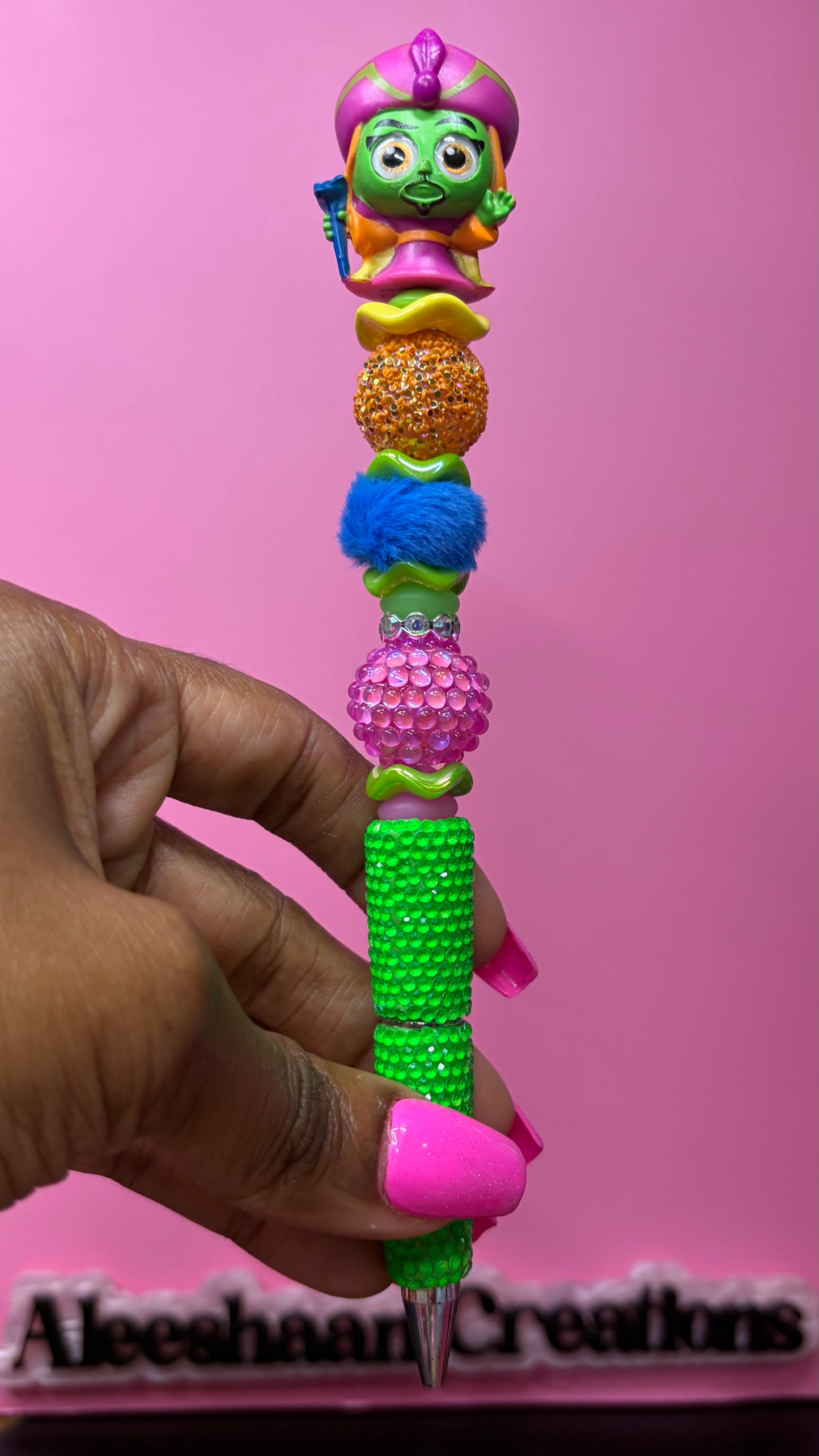 Neon Villain Beaded Rhinestone Pens