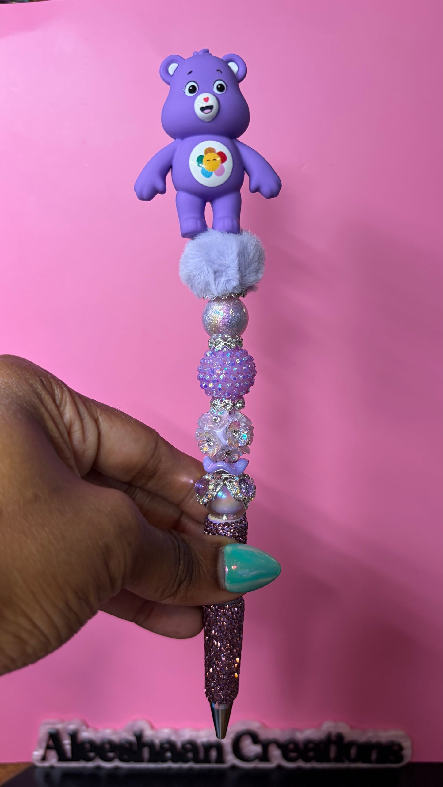 Rainbow Bear Beaded Rhinestone Pens