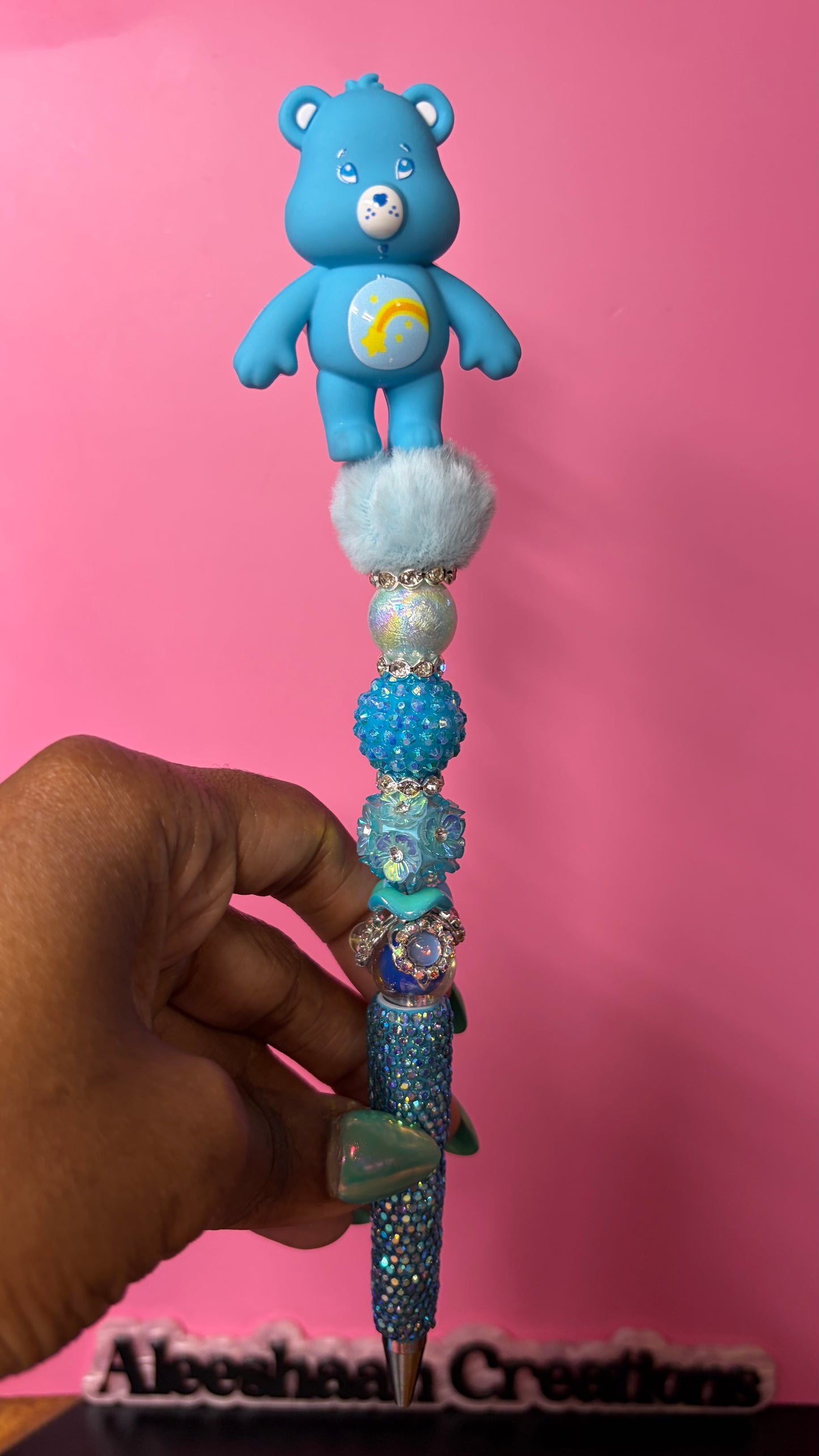 Rainbow Bear Beaded Rhinestone Pens