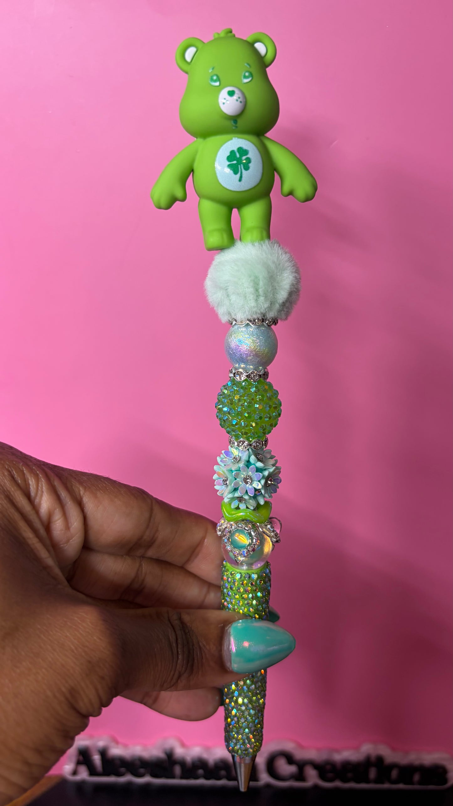 Rainbow Bear Beaded Rhinestone Pens