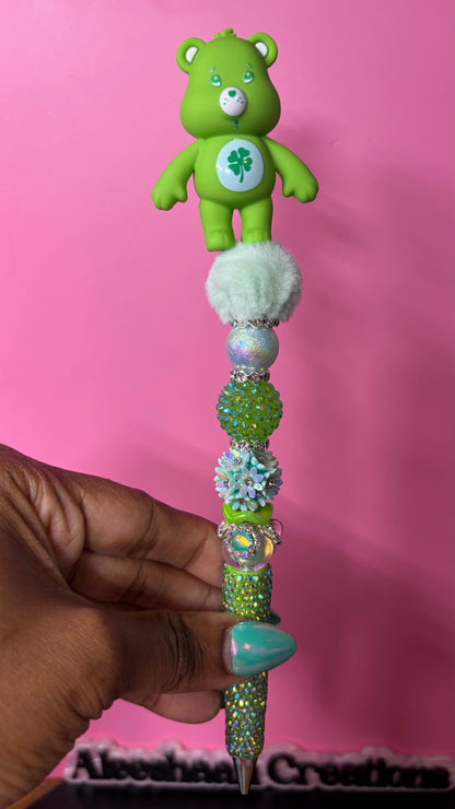 Rainbow Bear Beaded Rhinestone Pens