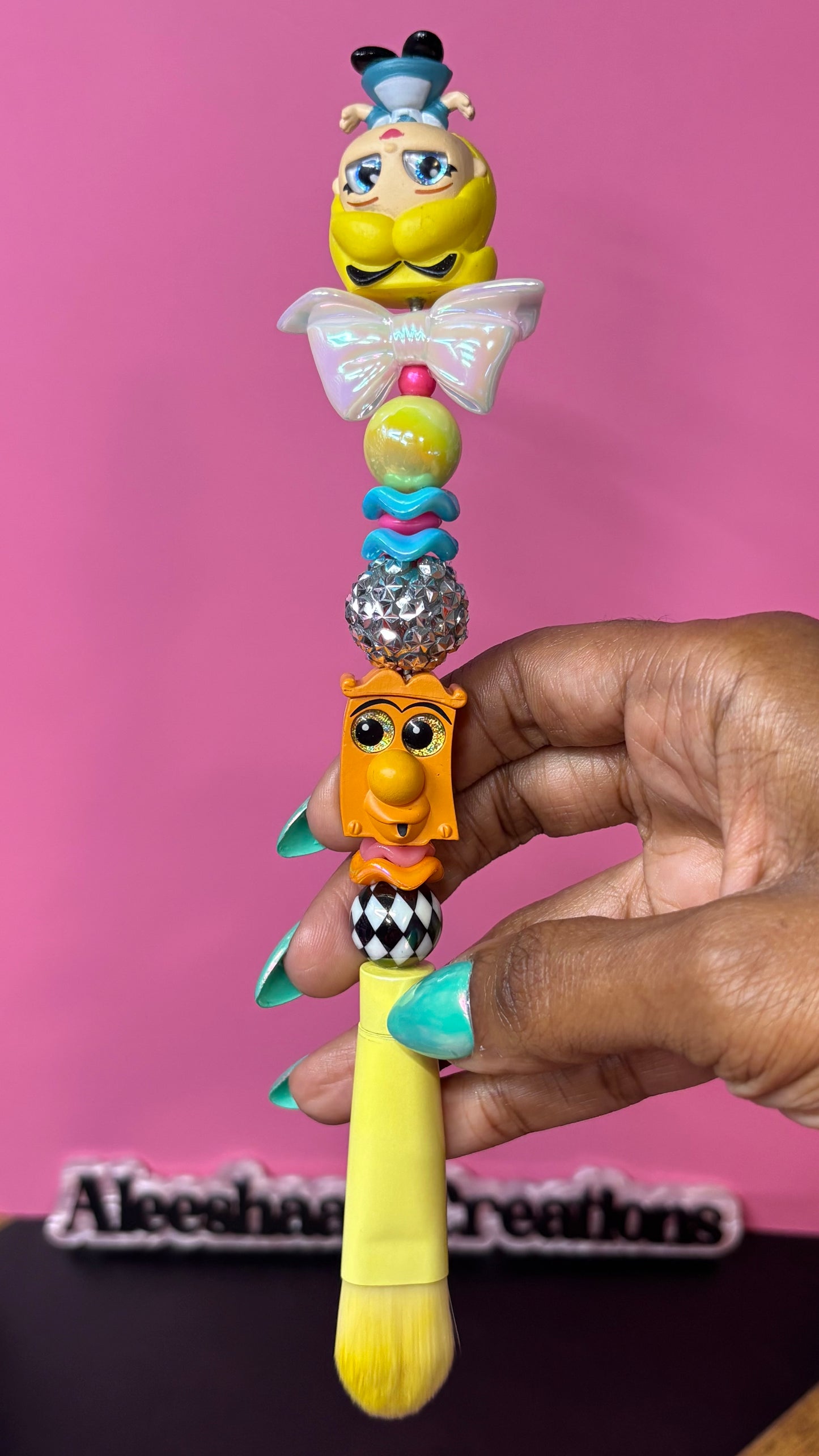 Character Inspired Beaded Glitter Brush