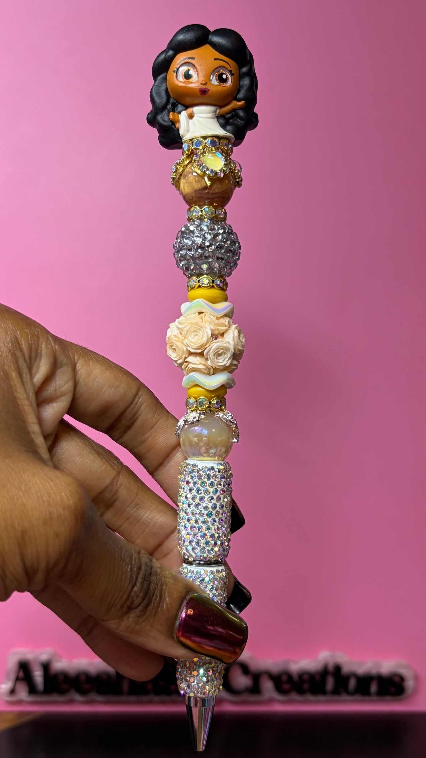 Muse-Inspired Beaded Rhinestone Pen