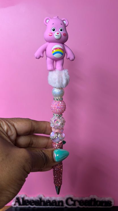 Rainbow Bear Beaded Rhinestone Pens