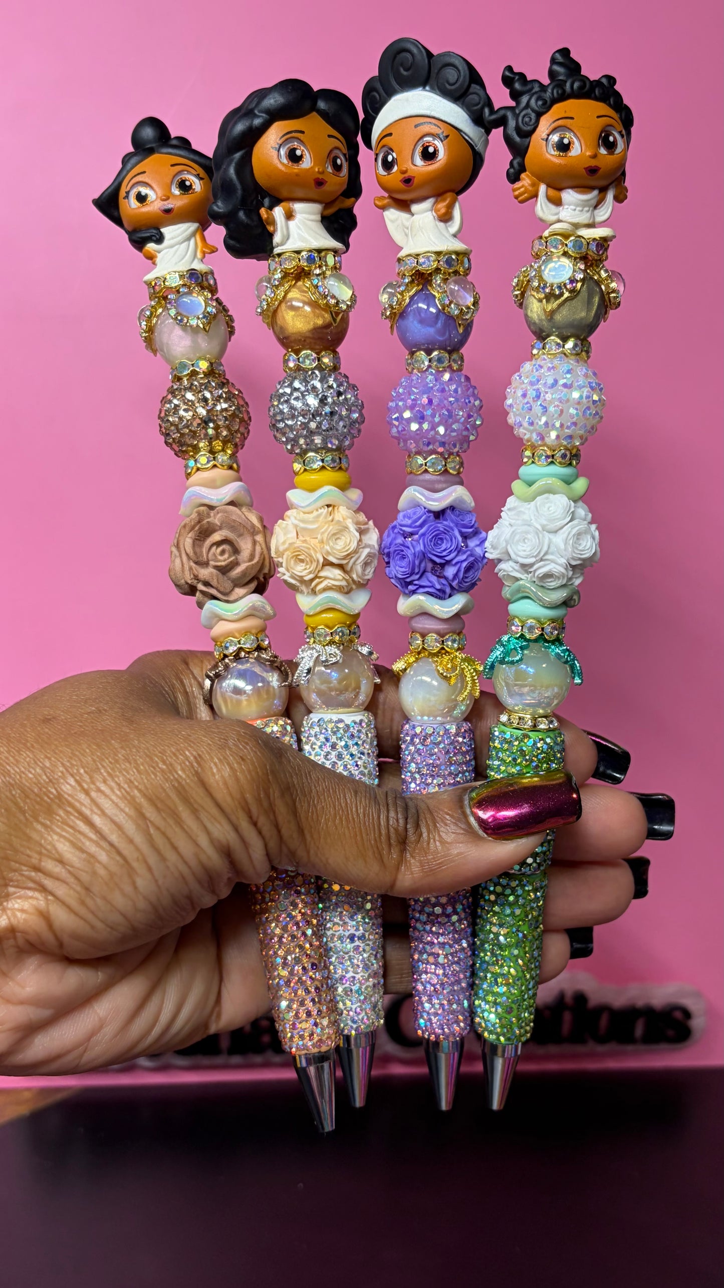 Muse-Inspired Beaded Rhinestone Pen