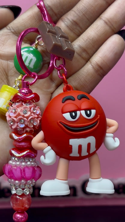 Candy Character Beaded Keychains