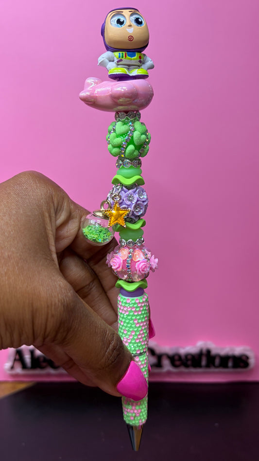 Space Ranger Decorative Rhinestone Pen